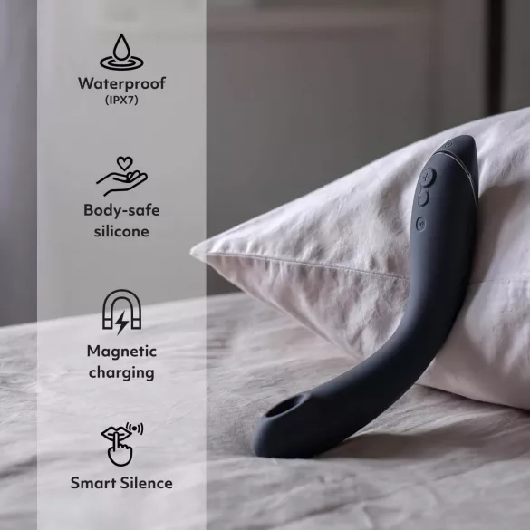 Womanizer OG - oppladbar 2-i-1 lufttrykkvibrator (svart)