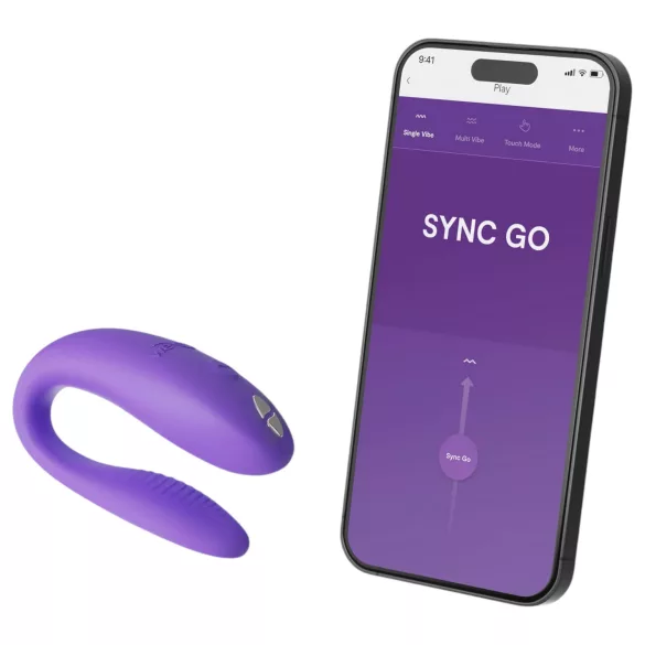 We-Vibe Sync Go - smart, oppladbar parvibrator (lilla)