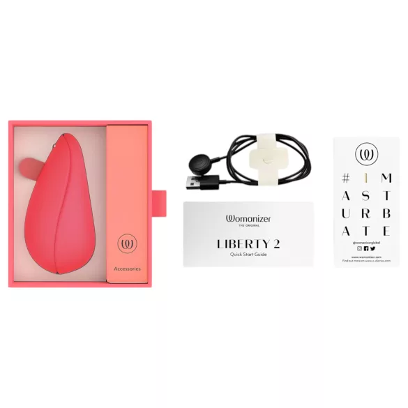 Womanizer Liberty 2 - oppladbar klitorisstimulator med luftbølger (rosa)
