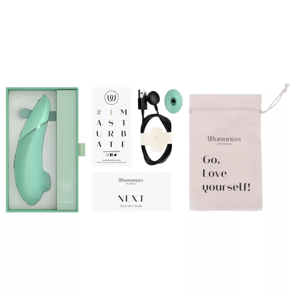 Womanizer Next - oppladbar klitorisstimulator med luftbølger (salvie)