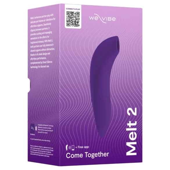 We-Vibe Melt 2 - App-styrt klitorisstimulator med lufttrykk (lilla)