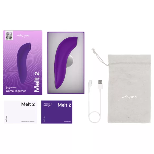 We-Vibe Melt 2 - App-styrt klitorisstimulator med lufttrykk (lilla)