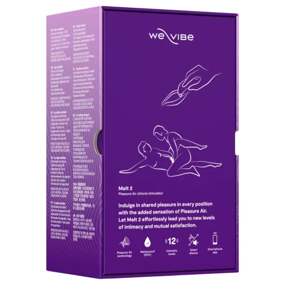 We-Vibe Melt 2 - App-styrt klitorisstimulator med lufttrykk (lilla)