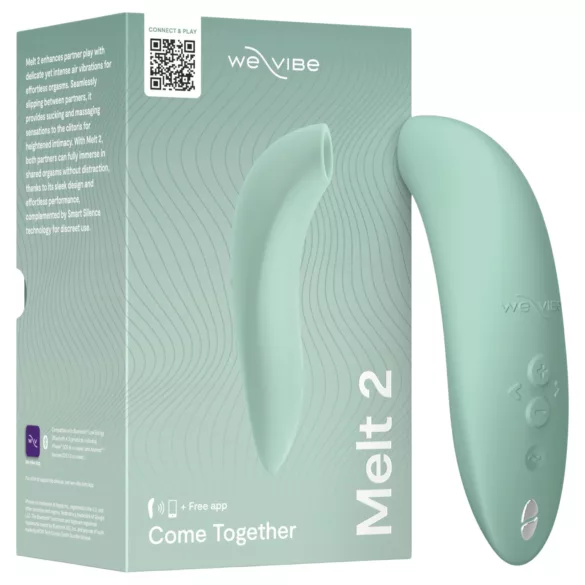 We-Vibe Melt 2 - App-styrt klitorisstimulator med luftbølger (turkis)