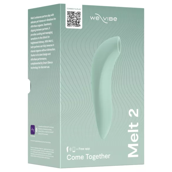 We-Vibe Melt 2 - App-styrt klitorisstimulator med luftbølger (turkis)