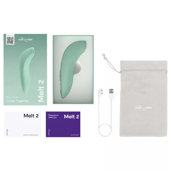 We-Vibe Melt 2 - App-styrt klitorisstimulator med luftbølger (turkis)