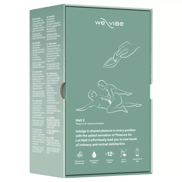 We-Vibe Melt 2 - App-styrt klitorisstimulator med luftbølger (turkis)
