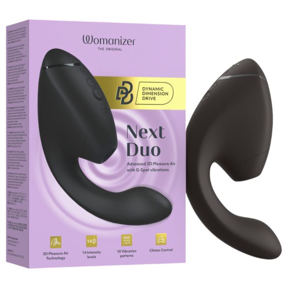 Womanizer Next Duo - 2i1 G-punktvibrator (svart)