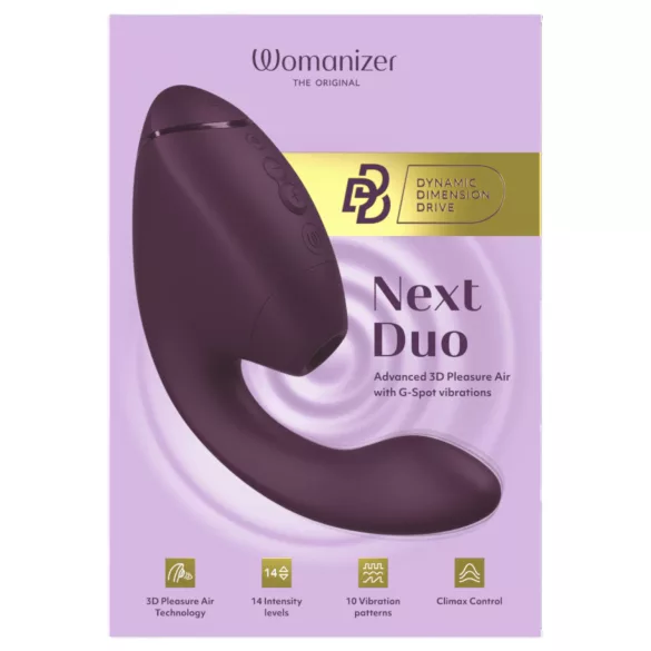 Womanizer Next Duo - 2-i-1 G-punktvibrator (lilla)