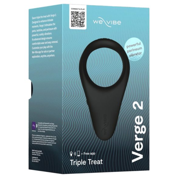 We-Vibe Verge 2 - smart vibrasjonsring til penis (svart)