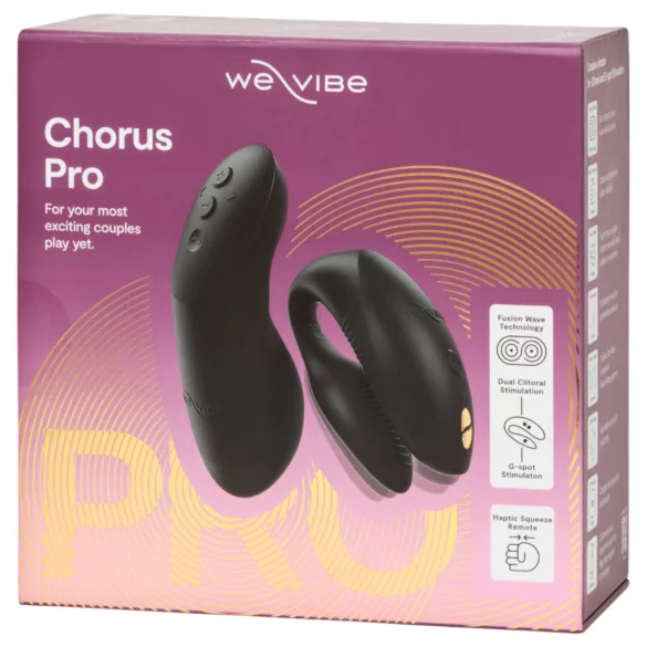 We-Vibe Chorus Pro - Parvibrator med app- og fjernkontroll (svart)