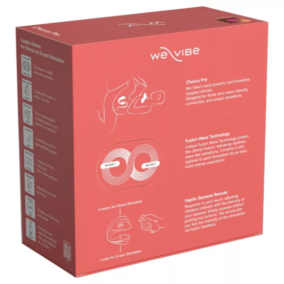We-Vibe Chorus Pro - Parvibrator med app- og fjernkontroll (rosa)