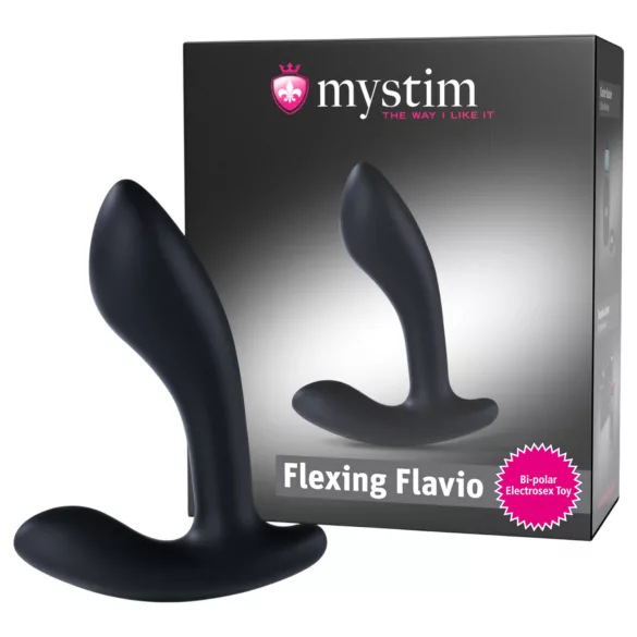 Mystim Flexing Flavio - elektro prostata vibrator (svart)