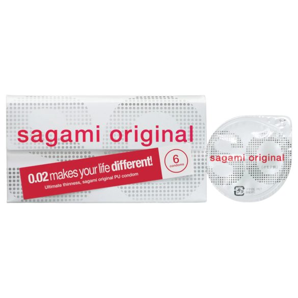 Sagami Original 0.02 - kondomer - 55mm (6stk)