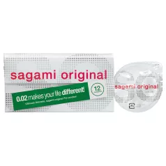 Sagami Original 0,02 - kondom - 55 mm (12 stk)
