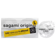 Sagami Original 0,02 L - kondom - 58mm (12stk)