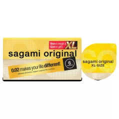 Sagami Original 0,02 XL - kondom - 61mm (6stk)