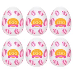TENGA Egg Curl - Fristende eggmasturbator (6 stk)