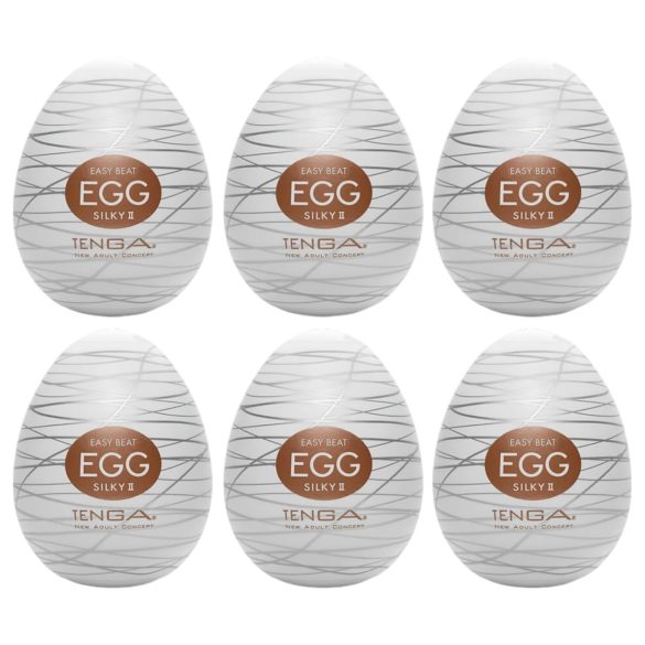 TENGA Egg Silky II - silkemykt eggmasturbator (6 stk)