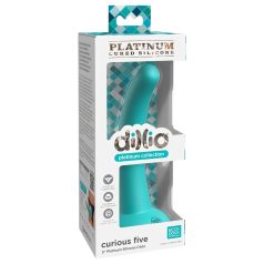Dillio Curious Five - silikon dildo (15cm) - turkis