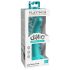Dillio Curious Five - silikon dildo (15cm) - turkis