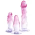 Crystal Clear Analtrener - 3 stk (gjennomsiktig-rosa)
