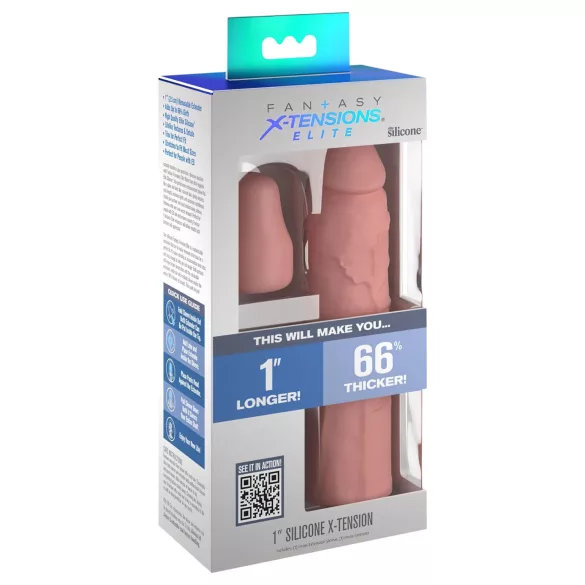 Pipedream - X-TENSION Elite 1 - penisforlenger som kan klippes til størrelse (naturfarget)