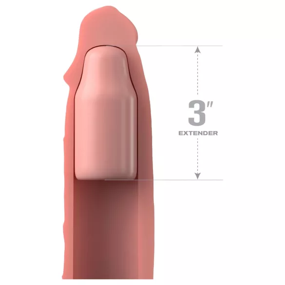 Pipedream - X‑TENSION Elite 3 - penishylse som kan klippes til størrelse (naturell)