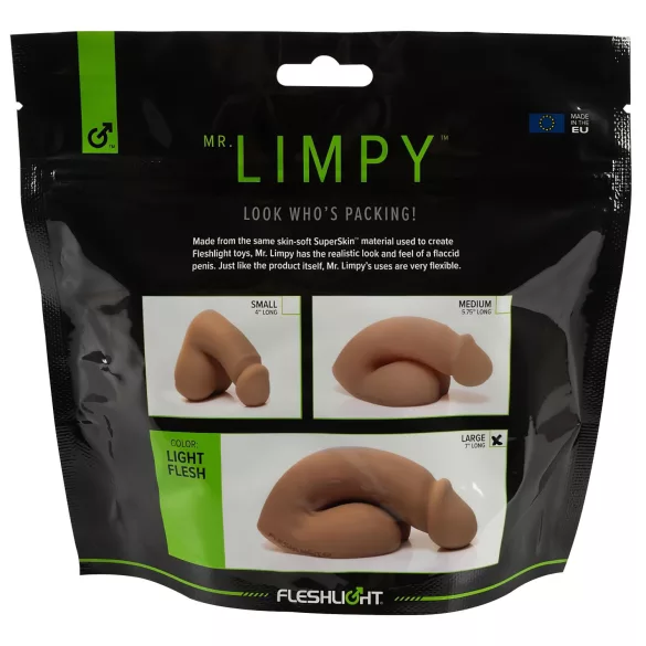 Fleshlight - Mr. Limpy - stor naturtro dildo (hudfarget)