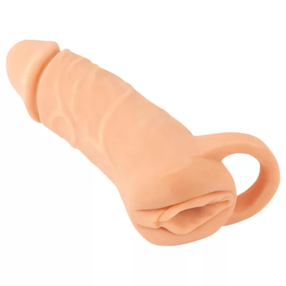 Nature Skin penishette & vaginamansjett - 18 cm (natur)
