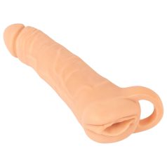 Naturhud - 2-i-1 vagina og penistrekker - 23cm (natur)