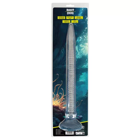 Beasty Cocks Extatisk Aal - ekstra lang dildo (blå)