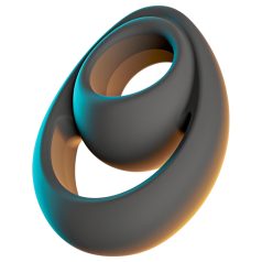 Erecto - kraftig penis- og testikkelring (svart)