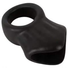 Erecto - penisring med ballstretcher (svart)