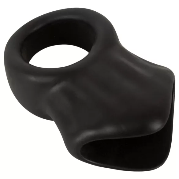 Erecto - penisring med ballstretcher (svart)