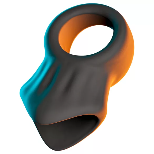 Erecto - penisring med ballstretcher (svart)