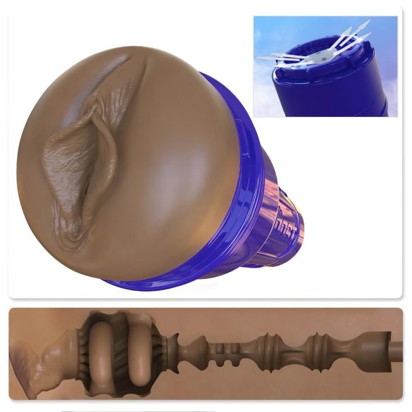 Fleshlight Boost Bang - naturlig brun masturbator for menn