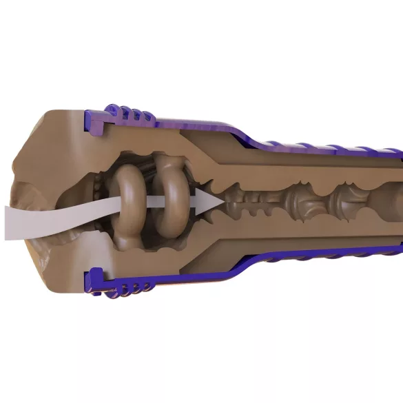 Fleshlight Boost Bang - naturlig brun masturbator for menn