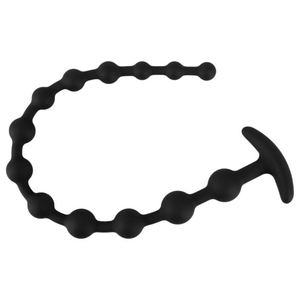 Black Velvet - perle analdildo (svart)