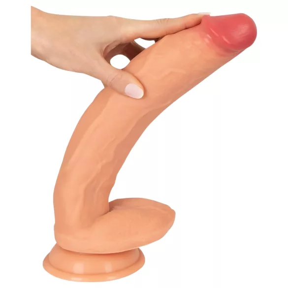Realistixxx Real Giant - ekstra stor, testikkel dildo (naturlig)