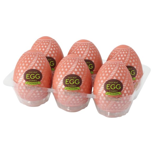 TENGA Egg Combo Stronger - Kraftige eggmasturbatorer (6 stk)