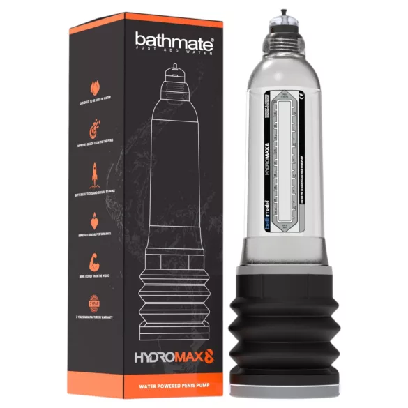 Bathmate Hydromax8 - hydropumpe (gjennomsiktig)