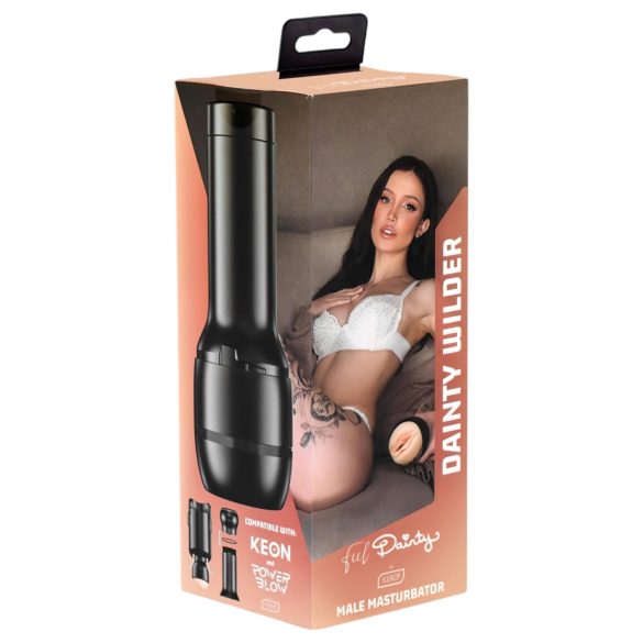 Kiiroo Dainty Wilder – Realistisk Vaginalmasturbator – PowerBlow-kompatibel (naturlig)