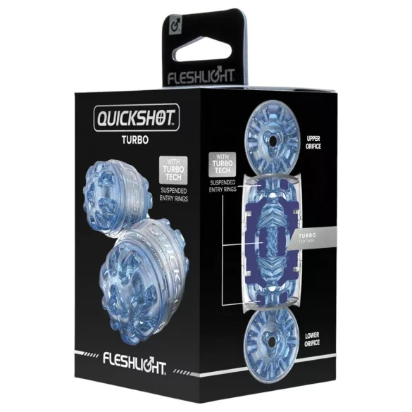Fleshlight Quickshot Turbo - reiseonani (blå)