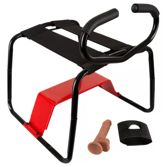 THE BANGER - Ultimate Sex Stool sexstol med realistisk dildo (svart)