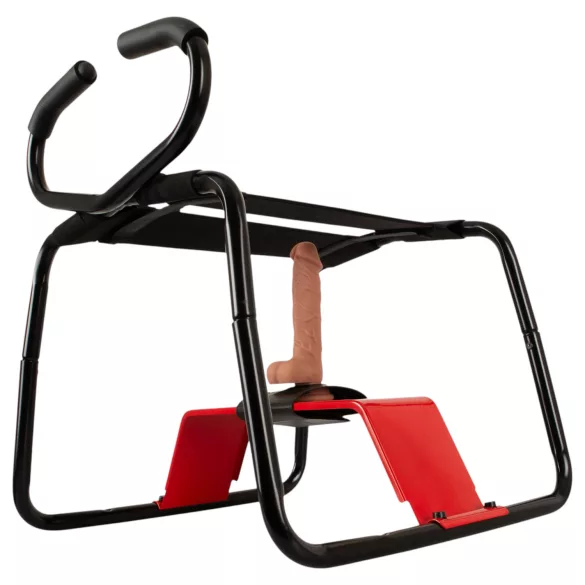 THE BANGER - Ultimate Sex Stool sexstol med realistisk dildo (svart)