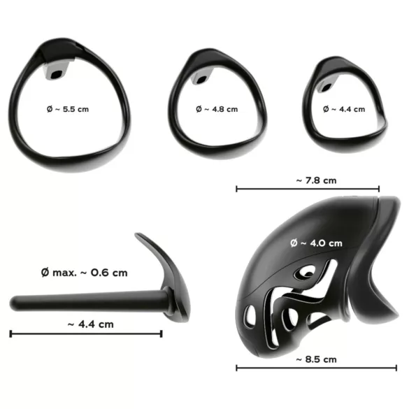 You2Toys - penisbure med penisplugg (svart)