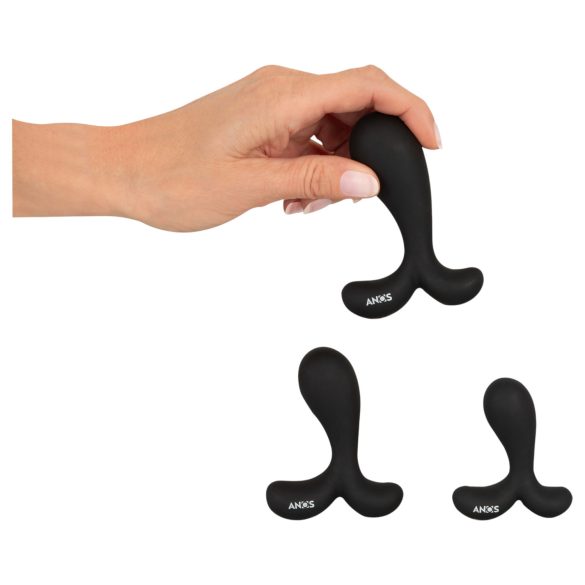 ANOS - anal treningspluggsett (svart)