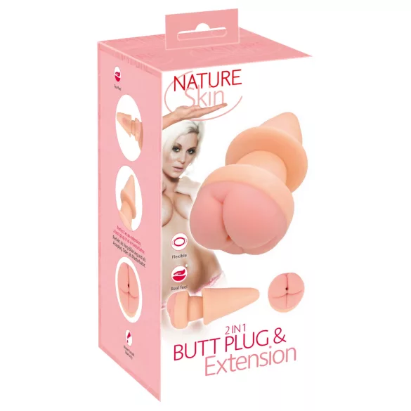 Nature Skin - analplugg og penishylse (natur)