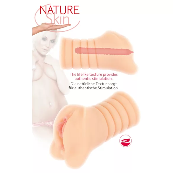 Nature Hud - realistisk vagina masturbator (naturlig)